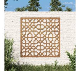 Decor perete de grădină 55x55 cm, design maur, oțel corten