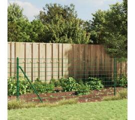 Gard plasă de sârmă cu țăruși de fixare, verde, 1,1x25 m
