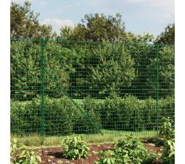 Gard plasă de sârmă cu bordură, verde, 1,6x10 m
