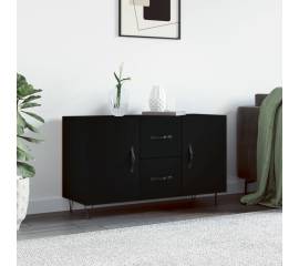 Servantă, negru, 100x36x60 cm, lemn compozit