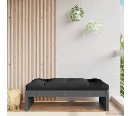 Taburet de grădină, 120x80 cm, gri, lemn masiv de pin