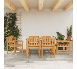 Scaune de grădină, 6 buc., 58x59x88 cm, lemn masiv de tec
