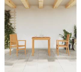 Set mobilier pentru grădină, 3 piese, lemn masiv de tec