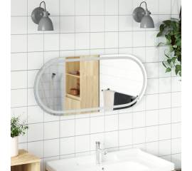 Oglindă de baie cu led, 100x45 cm, ovală
