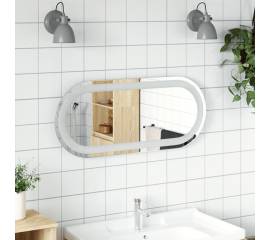 Oglindă de baie cu led, 70x30 cm, ovală