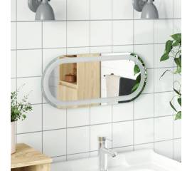 Oglindă de baie cu led, 60x25 cm, ovală