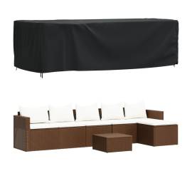 Husă mobilier de grădină negru 300x140x90 cm impermeabilă 420d