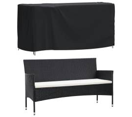 Husă mobilier de grădină negru 180x70x90 cm impermeabilă 420d