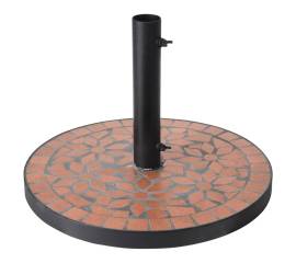 Progarden bază de umbrelă terra design „mozaic”, negru și portocaliu