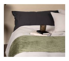 Venture home cuvertură de pat „jilly” 80x260 cm, verde, poliester