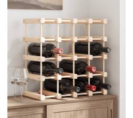 Raft de vin pentru 20 sticle, 46,5x23x46,5 cm, lemn masiv pin