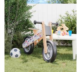 Bicicletă de echilibru pentru copii, imprimeu și gri