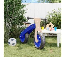 Bicicletă echilibru de copii, cauciucuri pneumatice, albastru