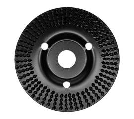 Disc circular slefuit, modelat, raspel, pentru lemn, plastic, cauciuc, beton celular, gradatie ii, 125x22.2 mm, dedra