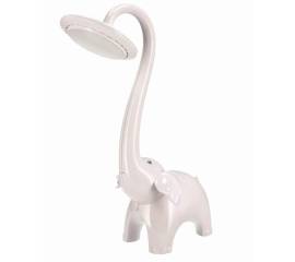 Lampa de birou, jumi, model elefant, lumina led reglabila, alb, 9x38 cm