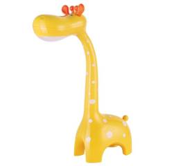 Lampa de birou, jumi, model girafa, lumina led reglabila, galben, 10x25x40 cm