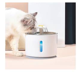 Adapator automat electric pentru caini si pisici, model Fountain, capacitate 2,4l, alimentare 5V, 1,5W