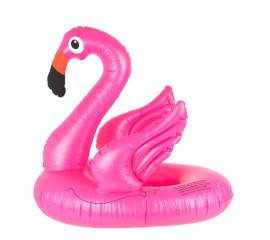 Saltea gonflabila (colac) pentru copii model Flamingo, dimensiune 66 x 47 cm