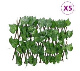 Spalier frunze struguri false extensibil 5 buc verde 180x30 cm