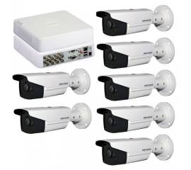 Kit supraveghere full hd 1080p cu 7 camere exterior exir 80m + dvr 8 canale video / 1 canal audio