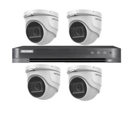 Kit supraveghere video hikvision 4 camere interior 4 in 1, 8mp, 2.8mm, ir 30m, dvr 4 canale 4k 8mp