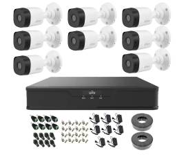 Sistem complet profesional 8 camere supraveghere exterior dahua full hd ir 20m, dvr 8 canale, accesorii