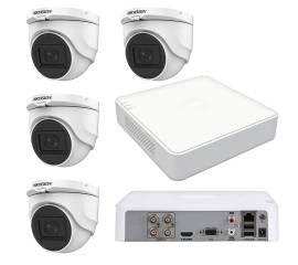 Sistem supraveghere hikvision interior 4 camere 2mp, 2.8mm, ir 30m, 4 in 1, dvr 4 canale turbohd
