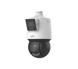 Camera de supraveghere dual-lens ip, ptz, 4mp, ir 100m&amp;wl30m, audio, alarm, poe, ip66 - unv ipc94144sfw-x25-f40c