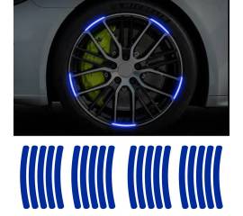 Set 20 bucati Elemente Reflectorizante "Wheel Arch" pentru autoturisme, biciclete, motociclete, atv-uri, scutere, culoare Albastra