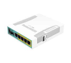 Router hex poe, 5 x gigabit 4 poe, 1 x sfp, routeros l4 - mikrotik rb960pgs