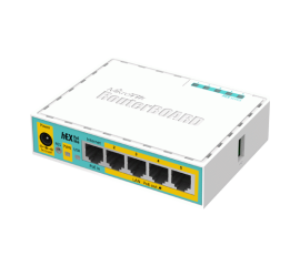 Router hex poe lite, 5 x fast ethernet 4 x poe, routeros l4 - mikrotik rb750upr2