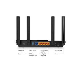 Router wireless tp-link archer ax55 pro, ax3000, dual-band, wi-fi 6, onemesh supported, homeshield, 2.5 gbps port