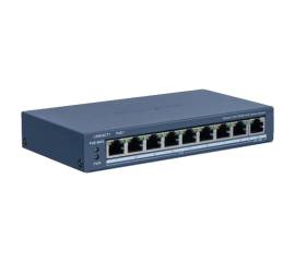 Switch 8 porturi poe, 1 port uplink rj45, management - hikvision ds-3e1309p-ei-m