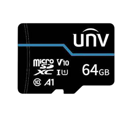 Card memorie 64gb, blue card - unv tf-64g-t-l