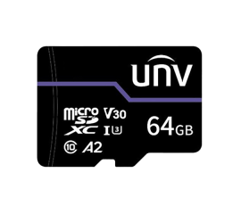 Card memorie 64gb, purple card - unv tf-64g-t