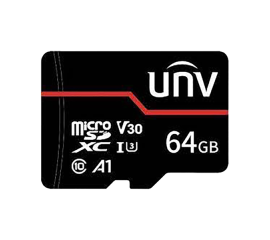 Card memorie 64gb, red card - unv tf-64g-mt