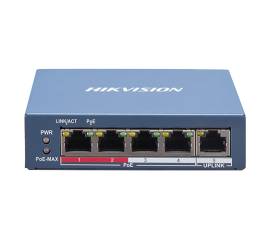 Switch 4 porturi poe, 1 port uplink rj45, smart management - hikvision ds-3e1105p-ei