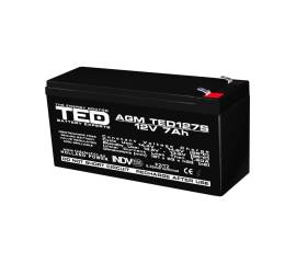 Acumulator agm vrla 12v 7ah dimensiuni speciale 149mm x 49mm x h 95mm f2 ted battery expert holland ted003195 (10)
