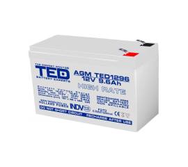 Acumulator agm vrla 12v 9,6a high rate 151mm x 65mm x h 95mm f2 ted battery expert holland ted003324 (5)