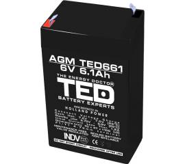 Acumulator agm vrla 6v 6,1a dimensiuni 70mm x 48mm x h 101mm f1 ted battery expert holland ted002938 (20)
