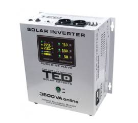 Invertor solar de la 48v la 230v 5100va/3500w mppt unda sinusoidala ted003898