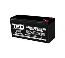 Acumulator agm vrla 12v 1,6a dimensiuni 97mm x 47mm x h 50mm f1 ted battery expert holland ted003072 (20)