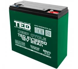 Acumulator agm vrla 12v 25a deep cycle 181mm x 76mm x h 167mm pentru vehicule electrice m5 ted battery expert holland ted003782 (2)