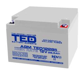 Acumulator agm vrla 12v 28,5a high rate 165mm x 175mm x h 126mm mm m5 ted battery expert holland ted003447 (1)
