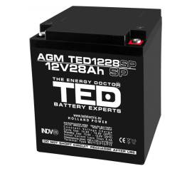 Acumulator agm vrla 12v 28a dimensiuni speciale 165mm x 125mm x h 175mm m6 ted battery expert holland ted003430 (1)