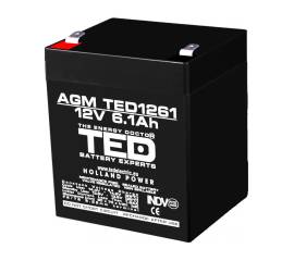 Acumulator agm vrla 12v 6,1a dimensiuni 90mm x 70mm x h 98mm f2 ted battery expert holland ted003171 (10)