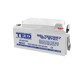 Acumulator agm vrla 12v 67a gel deep cycle 350mm x 166mm x h 176mm m6 ted battery expert holland ted003461 (1)