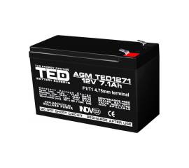 Acumulator agm vrla 12v 7,1a dimensiuni 151mm x 65mm x h 95mm f1 ted battery expert holland ted003416 (5)