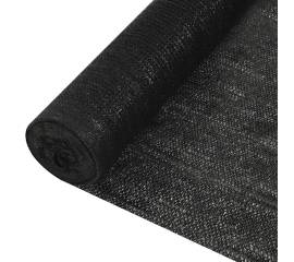 Plasă protecție intimitate, negru, 2x10 m, hdpe, 150 g/m²