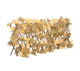 Spalier frunze arțar artificiale extensibil, oranj, 180x30 cm